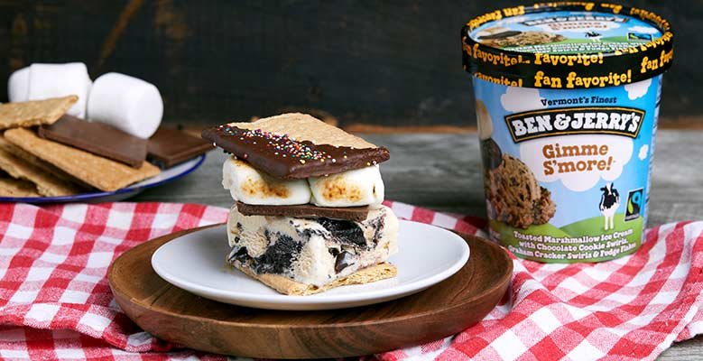 Toasted S’mores Ice Cream Sandwiches.