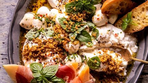 Effortless Marinated Burrata
