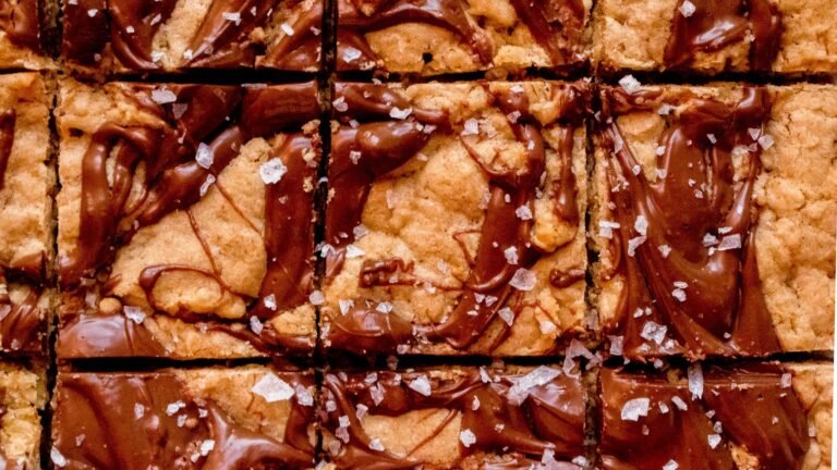 Brown Butter Oatmeal Chocolate Chip Cookie Bars.