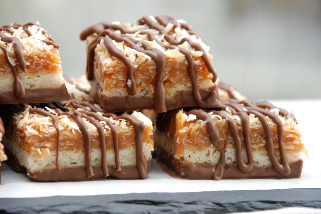 Samoa Cookie Bars.