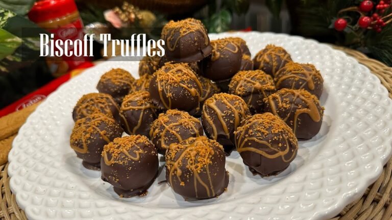 No Bake Biscoff Cookie Truffles